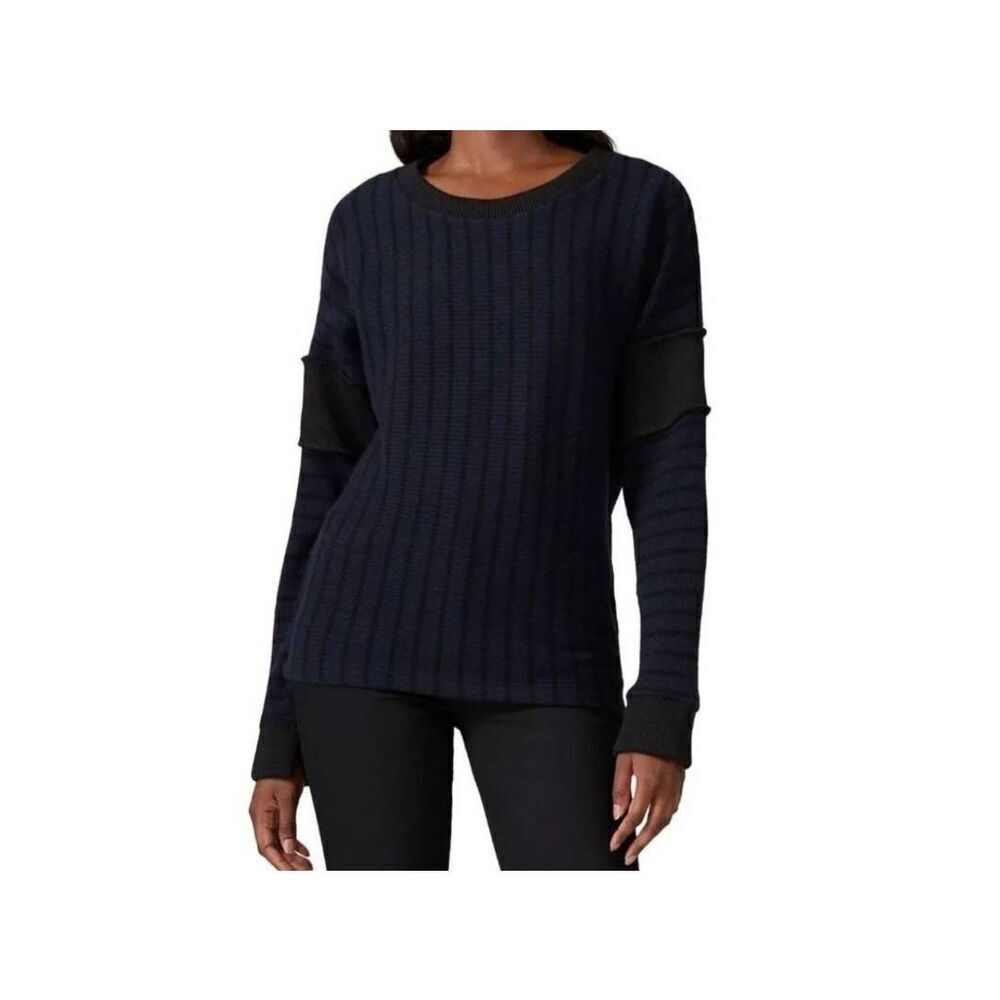 MM 6 Maison Margiela  Long Sleeve Striped Crew Neck Knit Sweater - Size Medium